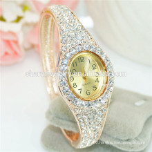 Elegant Ladies Fashion Personalized Rhinestone Digital Bangle Watch B085